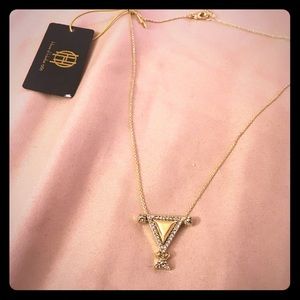 House of Harlow 1960 gold necklace